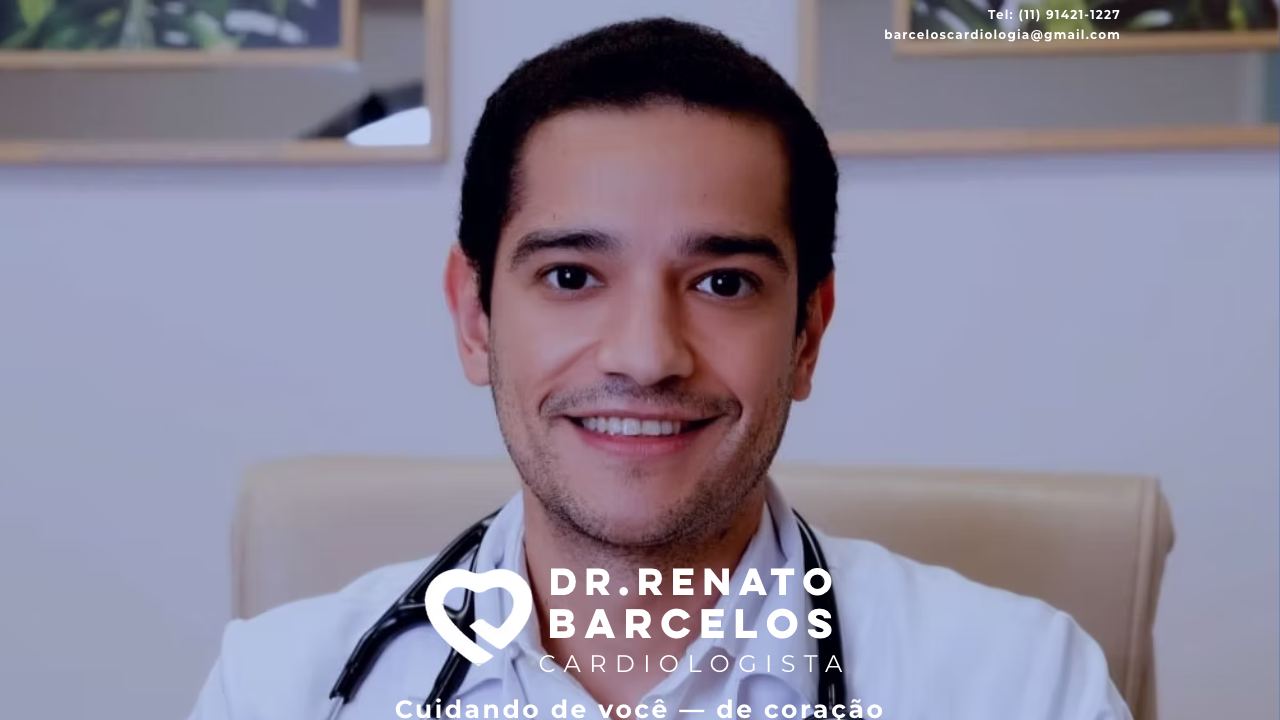 Página inicial do site de Barcelos Cardiologia